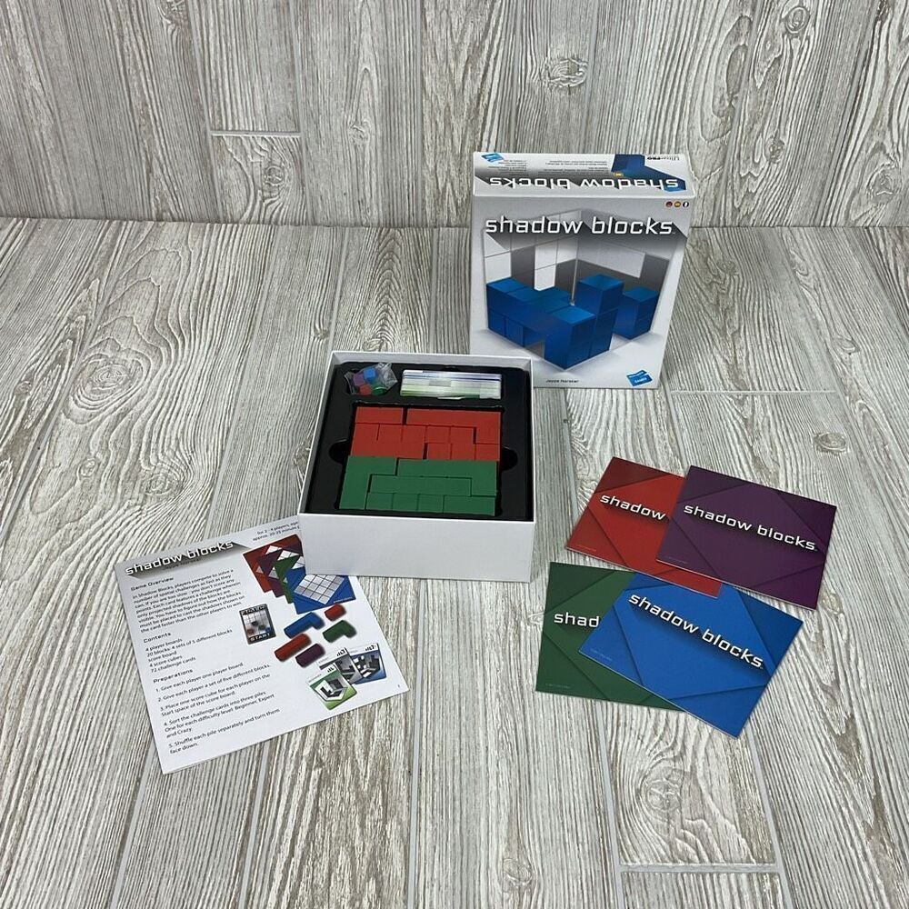 Shadow Blocks Puzzle Game by Jeppe Norsker English Edition Complete Game in Box